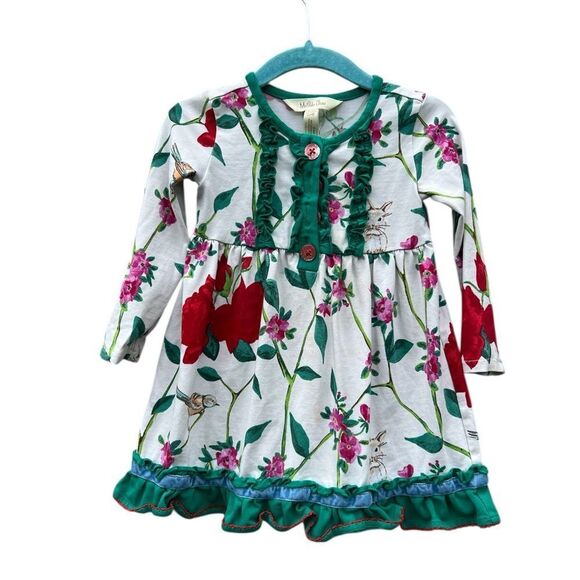 Matilda Jane Woodland Wonders Dress Make Believe Girls Bunny Easter Size 12-18 - Picture 3 of 7